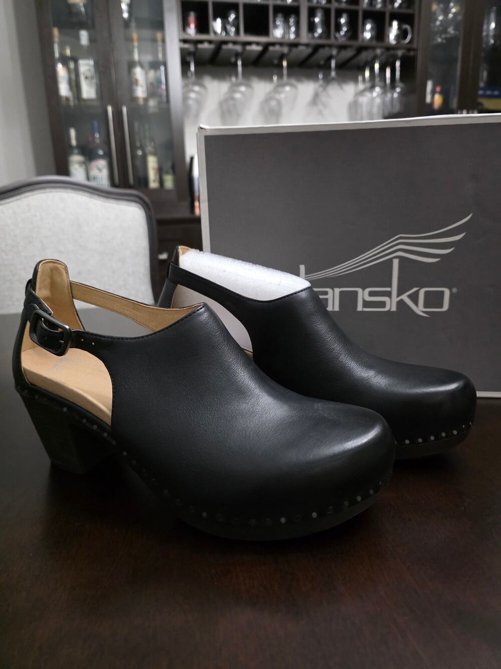 Dansko NEW Sassy Milled Burnished Black Size EU 41